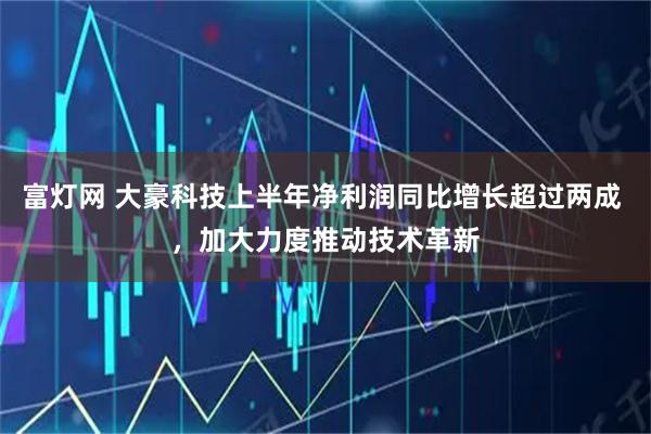 富灯网 大豪科技上半年净利润同比增长超过两成 ，加大力度推动技术革新
